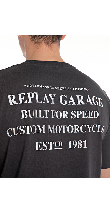 モーターサイクルプリントTシャツ 詳細画像